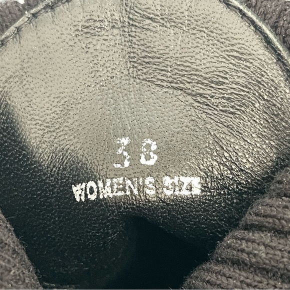 Hogan Platform High Heel Leather Sock Boot In Blue And Black Metallic Size 38 - Picture 11 of 16